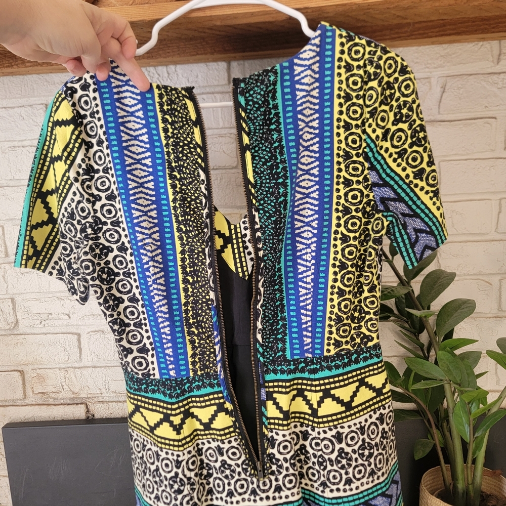 Plenty By Tracy Reese Anthropologie New Moon Dress Colorful Boho Size 6 - Picture 5 of 6